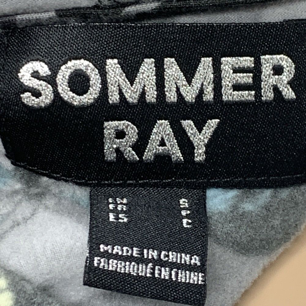 Sommer Ray Hoodie Womens Small Gray Camo & Butterflies Full Zipper Net Sleeves - Picture 10 of 13